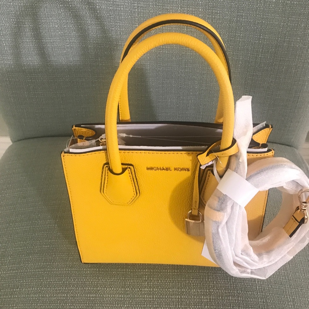 NWT mustard leather Michael Kors Handbag